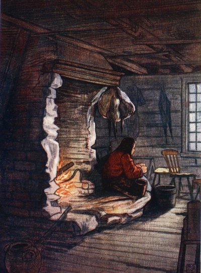 Making the Dinner: A Cottage Interior at Selbo, 1905 by Nico Jungman